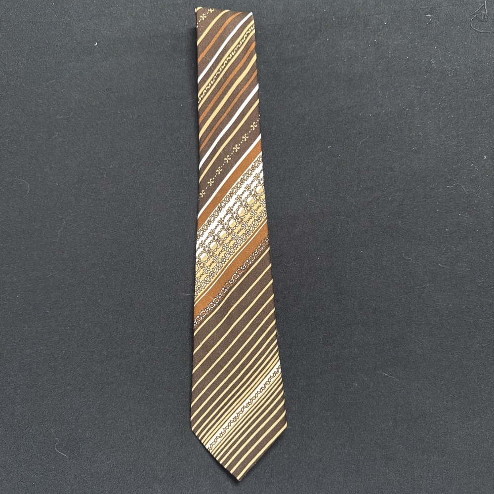 Parksdern Washable Silk Tie Men's Necktie vintage Mcm